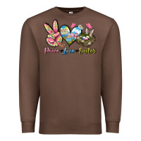 Chestnut Peace love Easter Premium Sweatshirt - LillyAllenDesigns
