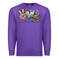 Purple Peace love Easter Premium Sweatshirt - LillyAllenDesigns