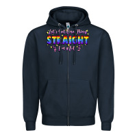 Navy Let's get one thing straight i'm not Zipper Hoodie - FaDigitalArtStudio