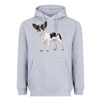 Heather Grey chihuahua Heavyweight Hoodie - LillyAllenDesigns