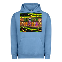 Pigment Pebble Blue Spooky mama Urban Hoodie - Artiststas