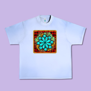 Gemstone Cactus Christmas Coaster Urban Heavy Tee Designed By Jahusdesignshop