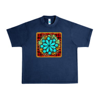 Navy gemstone cactus christmas coaster Urban Heavy Tee - JahusDesignShop