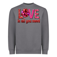 Storm Love is all you need Valentine's Day Heavyweight Sweatshirt - HowdyJamesFarm