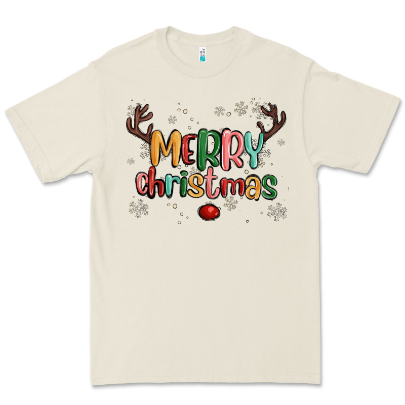 Merry Christmas Raindeerr Premium Tee by MaliasSmallBusiness | Teevron
