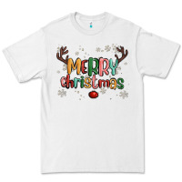 White merry christmas raindeerr Premium Tee - MaliasSmallBusiness