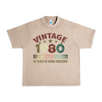 French Oak Vintage 1980 Limited Edition 41 Years Of Being Awesome Urban Heavy Tee - Bettercallsaul