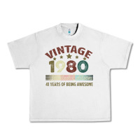 Lunar Rock Vintage 1980 Limited Edition 41 Years Of Being Awesome Urban Heavy Tee - Bettercallsaul