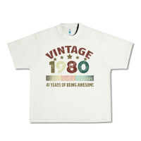 Pistachio Vintage 1980 Limited Edition 41 Years Of Being Awesome Urban Heavy Tee - Bettercallsaul