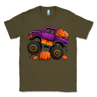 Army Green halloween jack o lantern monster truck Classic Tee - Jasminsmagicworld