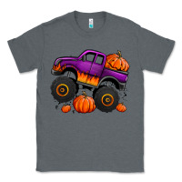 Charcoal Heather halloween jack o lantern monster truck Classic Tee - Jasminsmagicworld