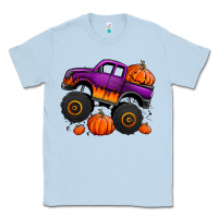 Dusty Blue halloween jack o lantern monster truck Classic Tee - Jasminsmagicworld