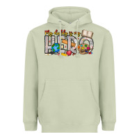 Matcha My Daddy is my Hero Teacher Heavyweight Hoodie - CowhideDigitalArt