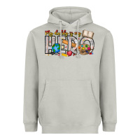 Moon Dust My Daddy is my Hero Teacher Heavyweight Hoodie - CowhideDigitalArt