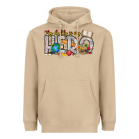 Mushroom My Daddy is my Hero Teacher Heavyweight Hoodie - CowhideDigitalArt