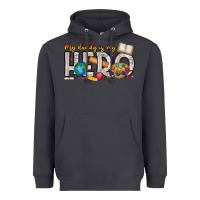 Smoke My Daddy is my Hero Teacher Heavyweight Hoodie - CowhideDigitalArt