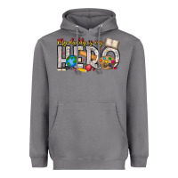 Storm My Daddy is my Hero Teacher Heavyweight Hoodie - CowhideDigitalArt