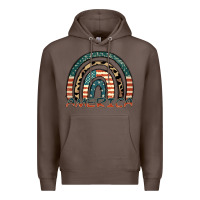 Coffee America rainbow Premium Hoodie - FaDigitalArtStudio