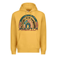 Mustard America rainbow Premium Hoodie - FaDigitalArtStudio
