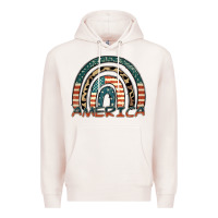 Pale Pink America rainbow Premium Hoodie - FaDigitalArtStudio