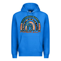 True Royal America rainbow Premium Hoodie - FaDigitalArtStudio