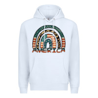 White America rainbow Premium Hoodie - FaDigitalArtStudio