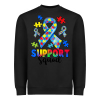 Black support squad autism Heavyweight Sweatshirt - CowGirlArtShop