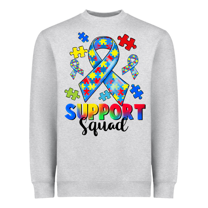 Support Squad Autism Heavyweight Sweatshirt by CowGirlArtShop | Teevron