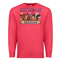 Cardinal valentines day heifers Premium Sweatshirt - CowhideDigitalArt
