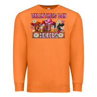 Carrot valentines day heifers Premium Sweatshirt - CowhideDigitalArt