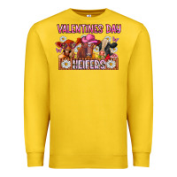 Lemon valentines day heifers Premium Sweatshirt - CowhideDigitalArt