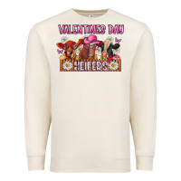 Sandshell valentines day heifers Premium Sweatshirt - CowhideDigitalArt