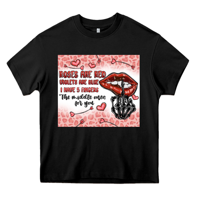 Roses Are Red Violets Are Blue I Have 5  Fingers T Heavy Core Tee by MaliasSmallBusiness | Teevron