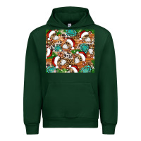Forest Green santa skeleton christmas tumbler Urban Hoodie - Artiststas