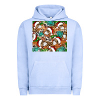 Pigment Grape Ice santa skeleton christmas tumbler Urban Hoodie - Artiststas