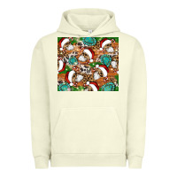 Pigment Pistachio santa skeleton christmas tumbler Urban Hoodie - Artiststas
