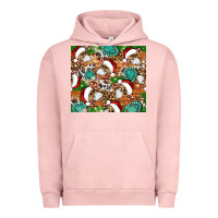 Pigment Salmon santa skeleton christmas tumbler Urban Hoodie - Artiststas