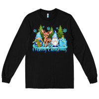 Black merry christmas gnomes Long Sleeve Tee - texasbilliewilder
