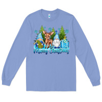 Colony Blue merry christmas gnomes Long Sleeve Tee - texasbilliewilder
