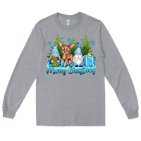 Heather Grey merry christmas gnomes Long Sleeve Tee - texasbilliewilder