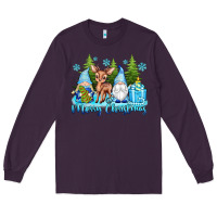 Plum merry christmas gnomes Long Sleeve Tee - texasbilliewilder