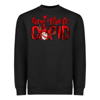 Black Hey there Cupid Valentine's Day Heavyweight Sweatshirt - HowdyJamesFarm