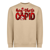 Mushroom Hey there Cupid Valentine's Day Heavyweight Sweatshirt - HowdyJamesFarm
