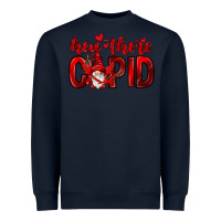 Navy Hey there Cupid Valentine's Day Heavyweight Sweatshirt - HowdyJamesFarm