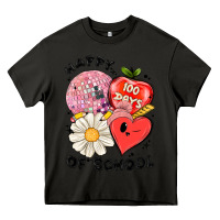 Asphalt happy 100 days of school Heavy Core Tee - MaliasSmallBusiness
