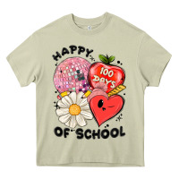 Mossy happy 100 days of school Heavy Core Tee - MaliasSmallBusiness