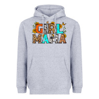 Heather Grey girl mama Heavyweight Hoodie - LillyAllenDesigns
