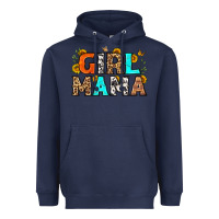 Navy girl mama Heavyweight Hoodie - LillyAllenDesigns