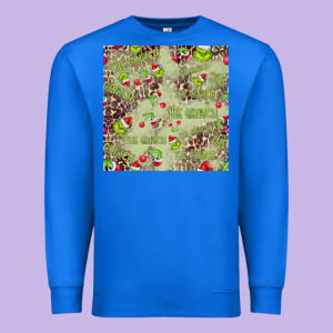 The Grinch Seamless Premium Sweatshirt Designed By Cowhidedigitalart