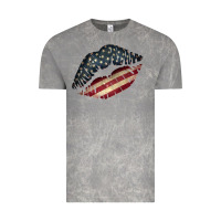 Cloud Rock Vintage American Flag Lips Vintage Tee - Bettercallsaul